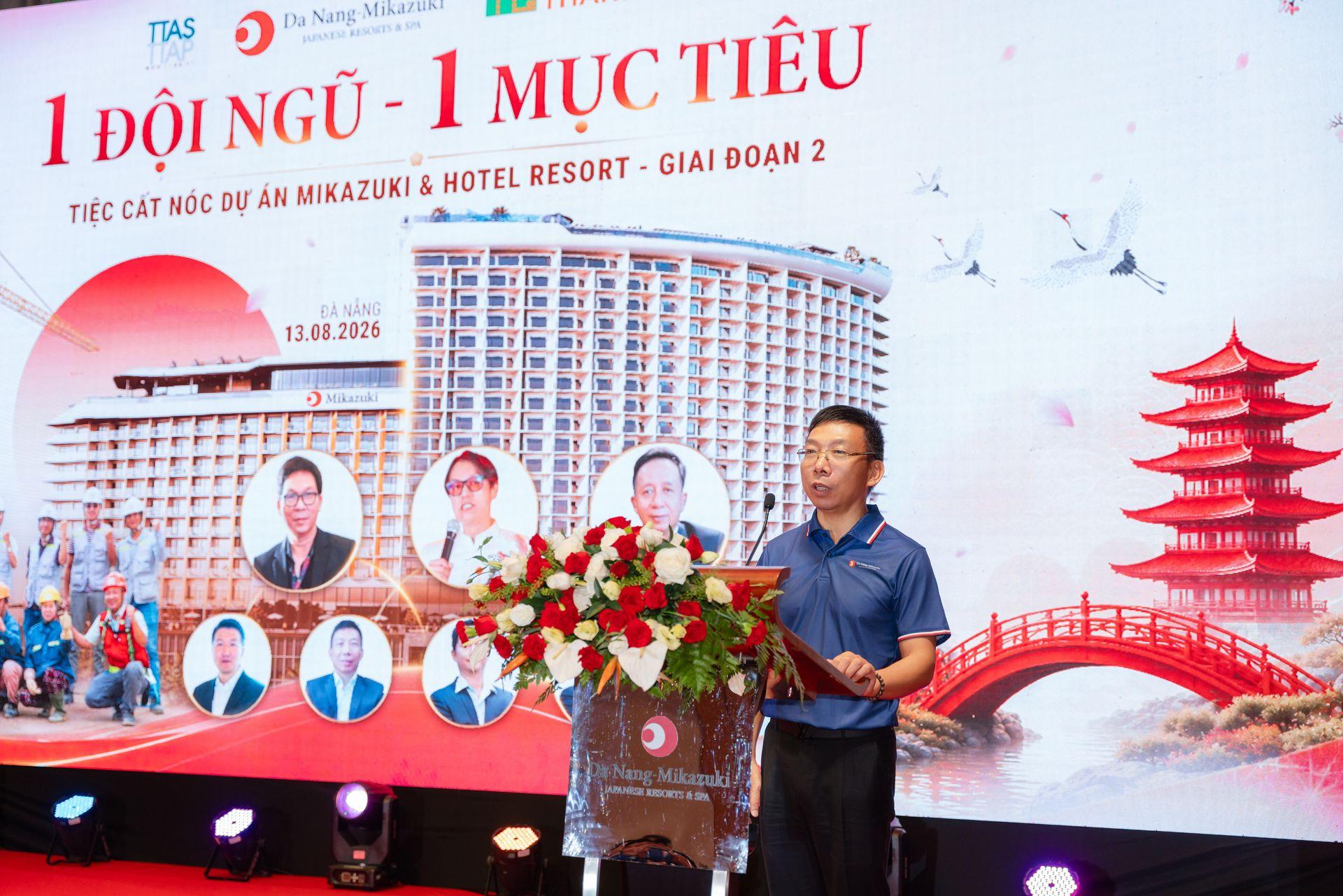 Ông Nguyễn Lam Giang - Tổng giám đốc Công ty cổ phần Thành Quân phát biểu